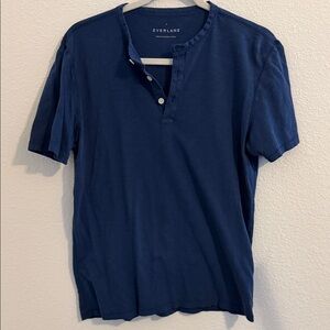 Everlane Men's Navy Casual Shirt